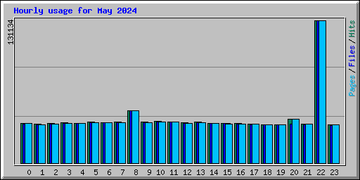 Hourly usage for May 2024